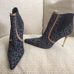 Dolce & gabbana D&G denim logo Stiletto bootie 38